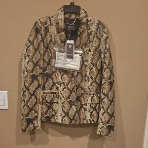 GUESS Women's Snake Pattern Blazer